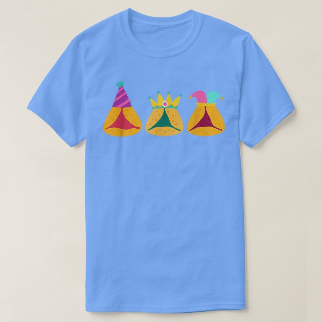 Happy Purim Costume Idea Cute Hamantaschen Jewish  T-Shirt (Design Front)