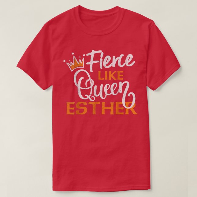 Happy Purim Costume Idea Queen Esther Hebrew Jewis T-Shirt (Design Front)