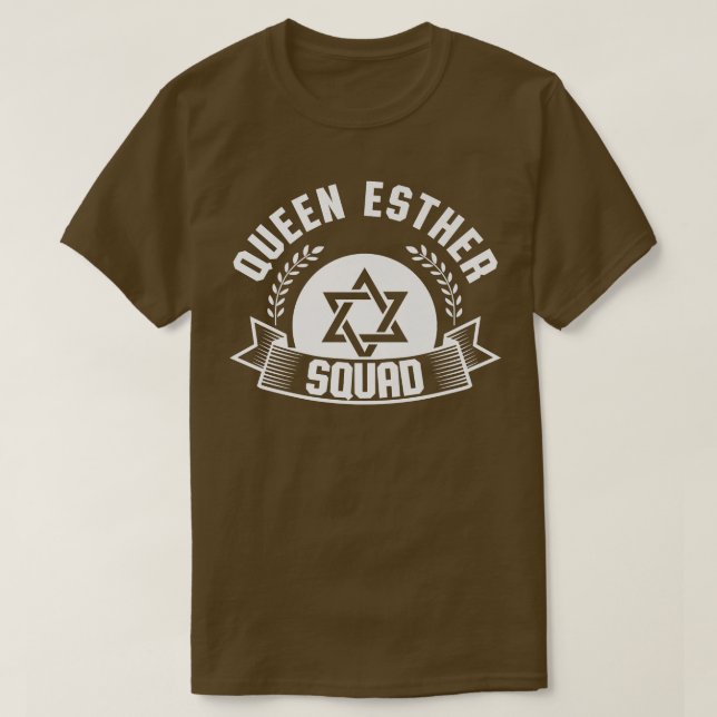Happy Purim Costume Idea Queen Esther Squad Jewish T-Shirt (Design Front)