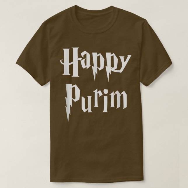 Happy purim Costume Jewish Halloween Queen Esther  T-Shirt (Design Front)