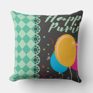 happy purim cushion