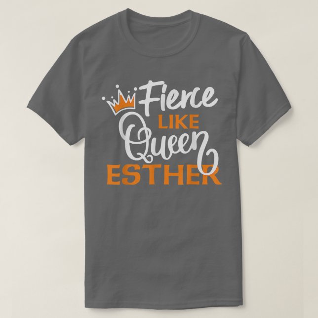 Happy Purim Design Idea Queen Esther Hebrew Jewish T-Shirt (Design Front)