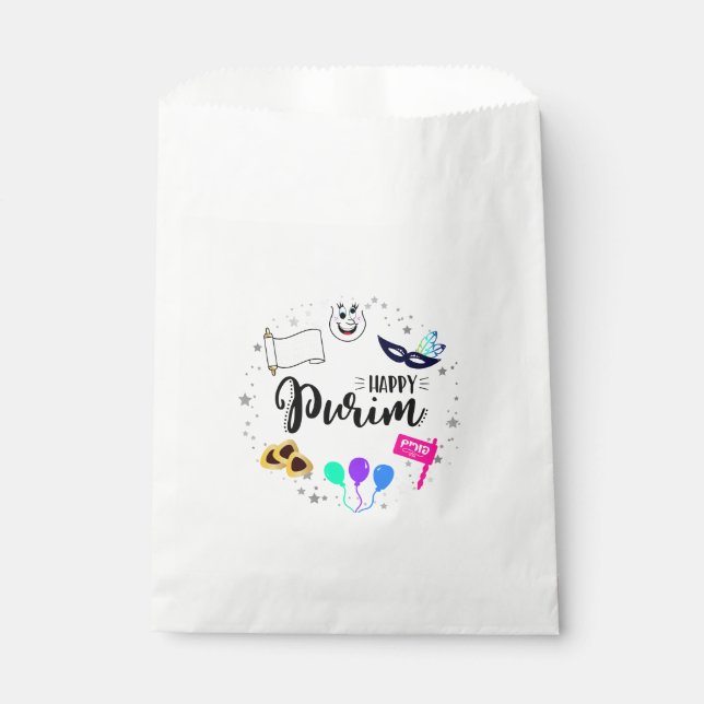 Happy Purim Favour Bags (Front)