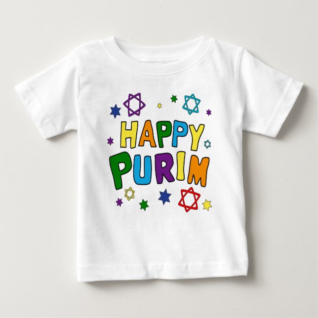 Happy Purim Fun Baby T-Shirt (Front)
