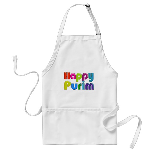 HAPPY PURIM funky Apron (Front)