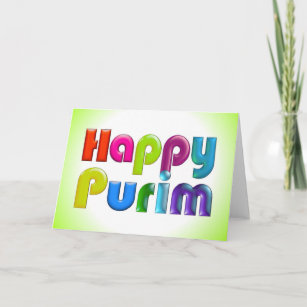 HAPPY PURIM funky Greeting Card