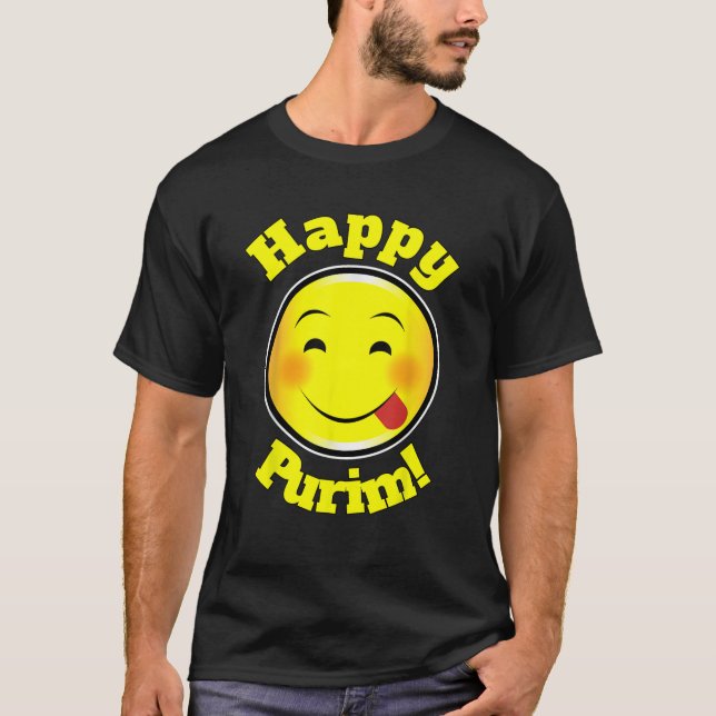 Happy Purim funny  T-Shirt (Front)