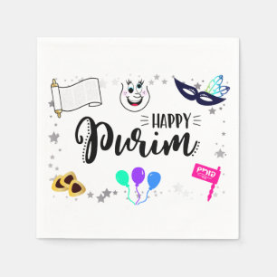 Happy Purim Napkin