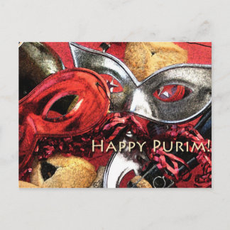 Happy Purim Postcard