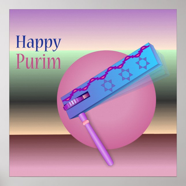 Happy Purim Poster (Front)