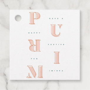 Happy Purim Sephardic Edition, Jewish Gift Tag