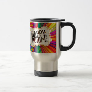 happy purim travel mug