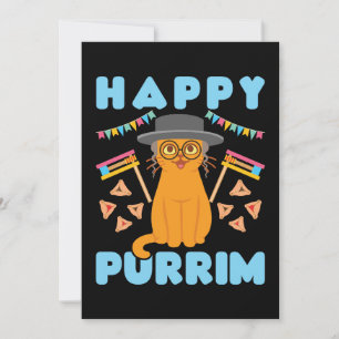 Happy Purrim Purim Cat Jewish Holiday