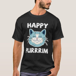 Happy Purrrim Cat Lovers Jewish Holidays Happy Pur T-Shirt