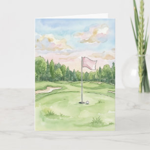 Happy Putt Golf Greeting Card