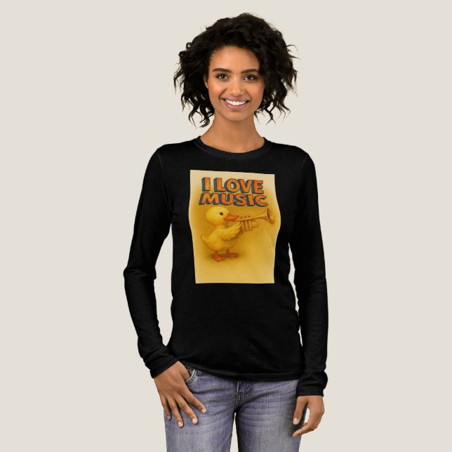 Happy Quack Melody Tri-Blend Shirt (Full Front)