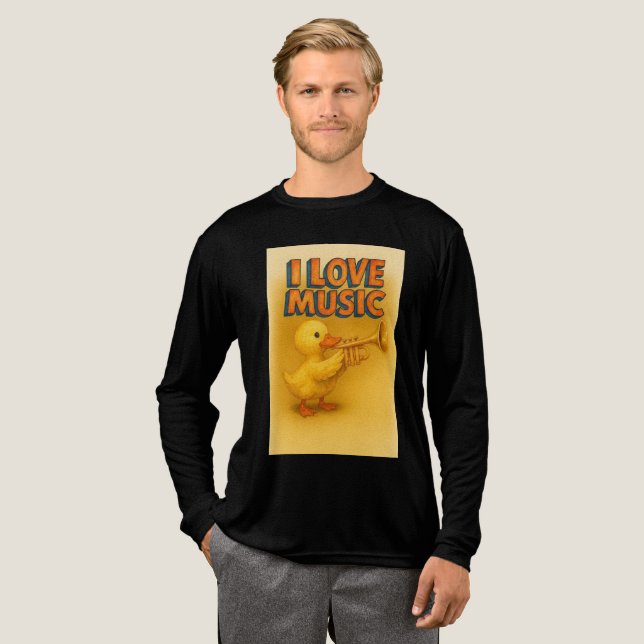 Happy Quack Melody Tri-Blend Shirt (Full Front)