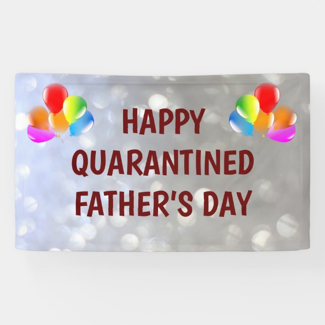 Happy Quarantined Father's Day design Banner (Horizontal)
