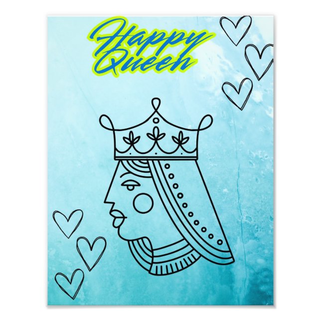 Happy queen  photo print (Front)