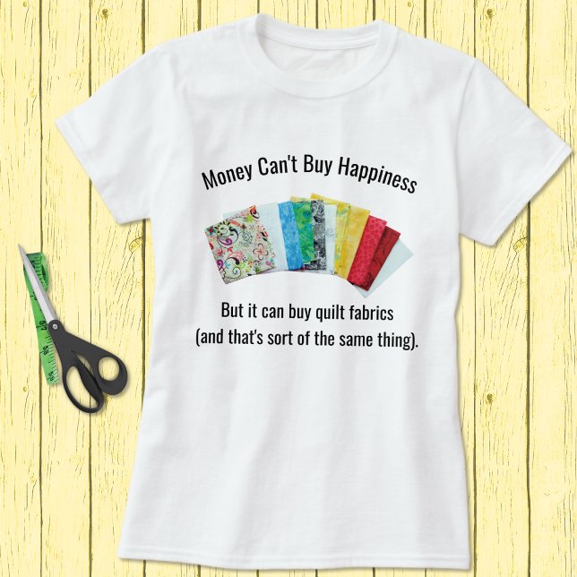 Happy Quilter's Humour T-Shirt (Creator Uploaded)