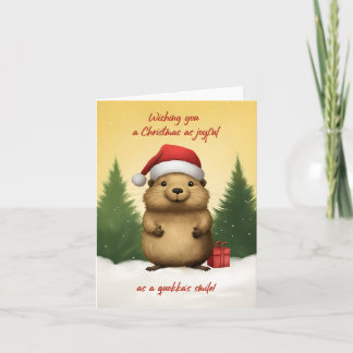 Happy Quokka Christmas Card