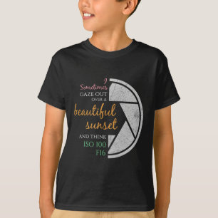 Happy Quote Funny Camera Settings & Photograph T-Shirt