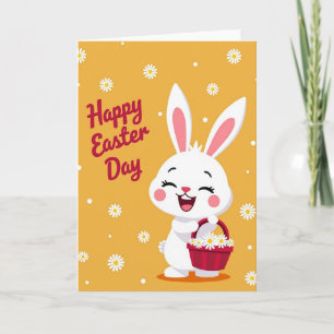 Happy Rabbit Joyful Blooms Card