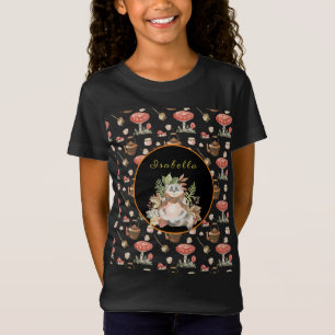 Happy Racoon Customise Text and Colour T-Shirt