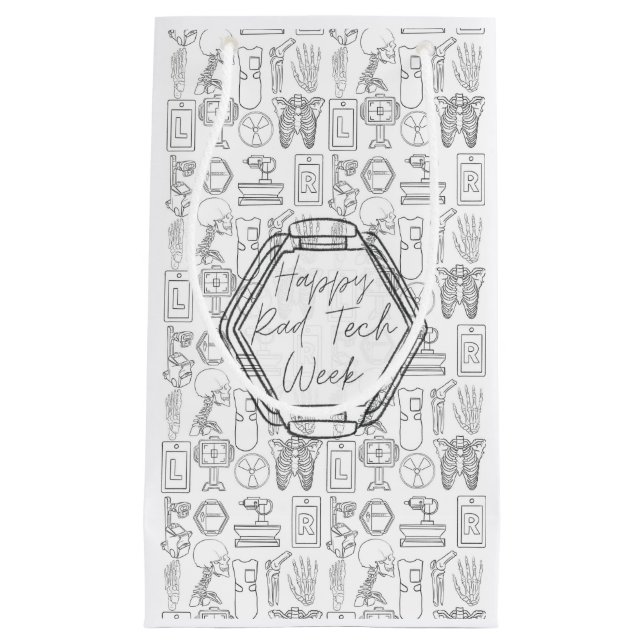 Happy Rad Tech Week Small Gift Bag (Front)
