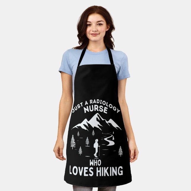 Happy Radiology Nurse Quote Nurse Apron (Worn)