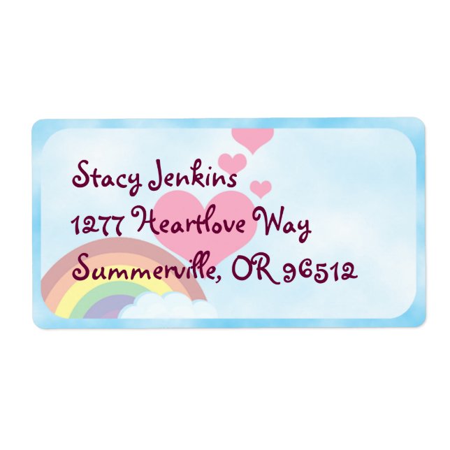 Happy Rainbow Cute Fun Retro Art Joy (Front)