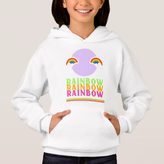 happy-rainbow designer t shirt (Front)