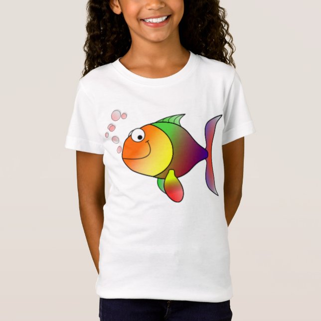Happy Rainbow Fish T-Shirt (Front)