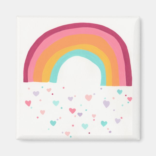 Happy Rainbow Magic Magnet (Front)