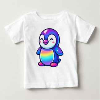 Happy Rainbow Penguin Baby T-Shirt
