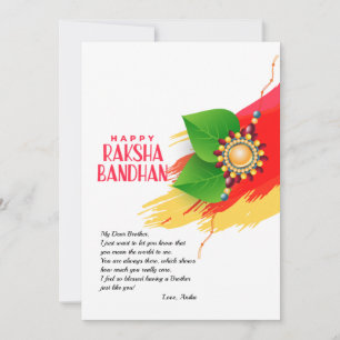 Happy Raksha Bandhan Greeting Card