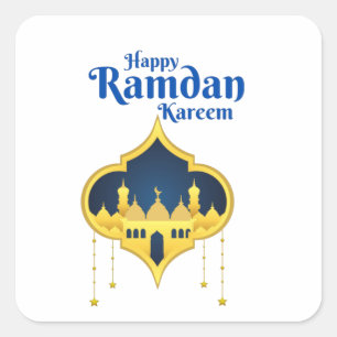 Happy Ramadan Kareem 2022 Square Sticker