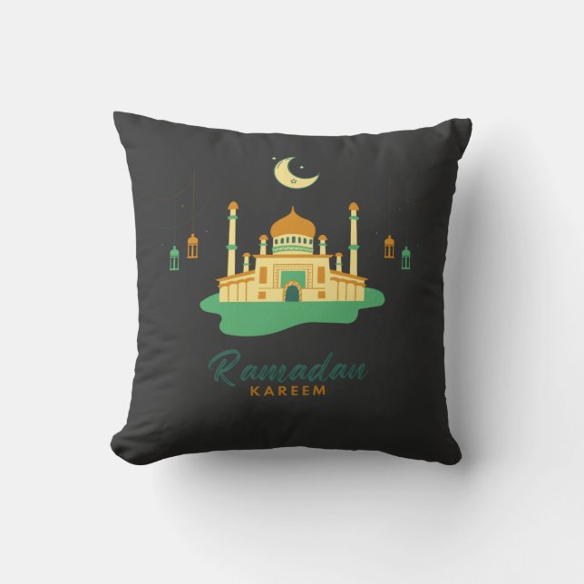 Happy Ramadan Kareem And Eid Mubarak 2022  Cushion (Front)