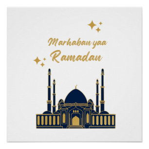 Happy Ramadan Kareem -Eid Mubarak Quotes Poster