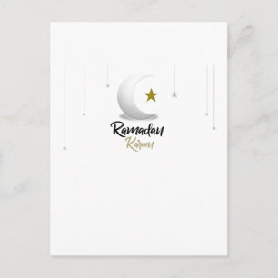 Happy Ramadan Kareem Elegant Islamic Crescent Gift Postcard