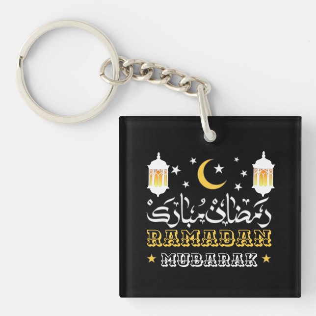 HAPPY RAMADAN MUBARAK KAREEM 2026 KEY RING (Front)
