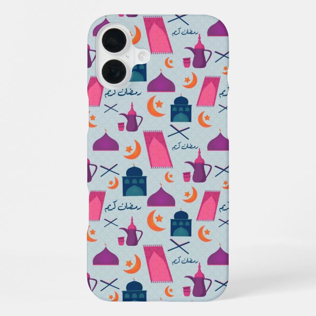 Happy Ramadan Pattern iPhone Case (Back)
