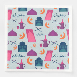 Happy Ramadan Pattern Napkin