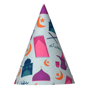 Happy Ramadan Pattern Party Hat