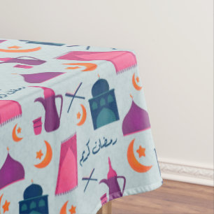 Happy Ramadan Pattern Tablecloth