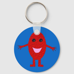 Happy Red Grape Keychain