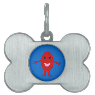 Happy Red Grape Pet Tag