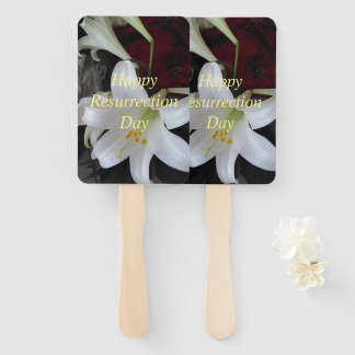 Happy Resurrection Day Hand Fan