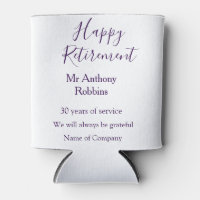 Happy retirement add name years of service retired