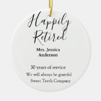 Happy retirement add name years of service retired